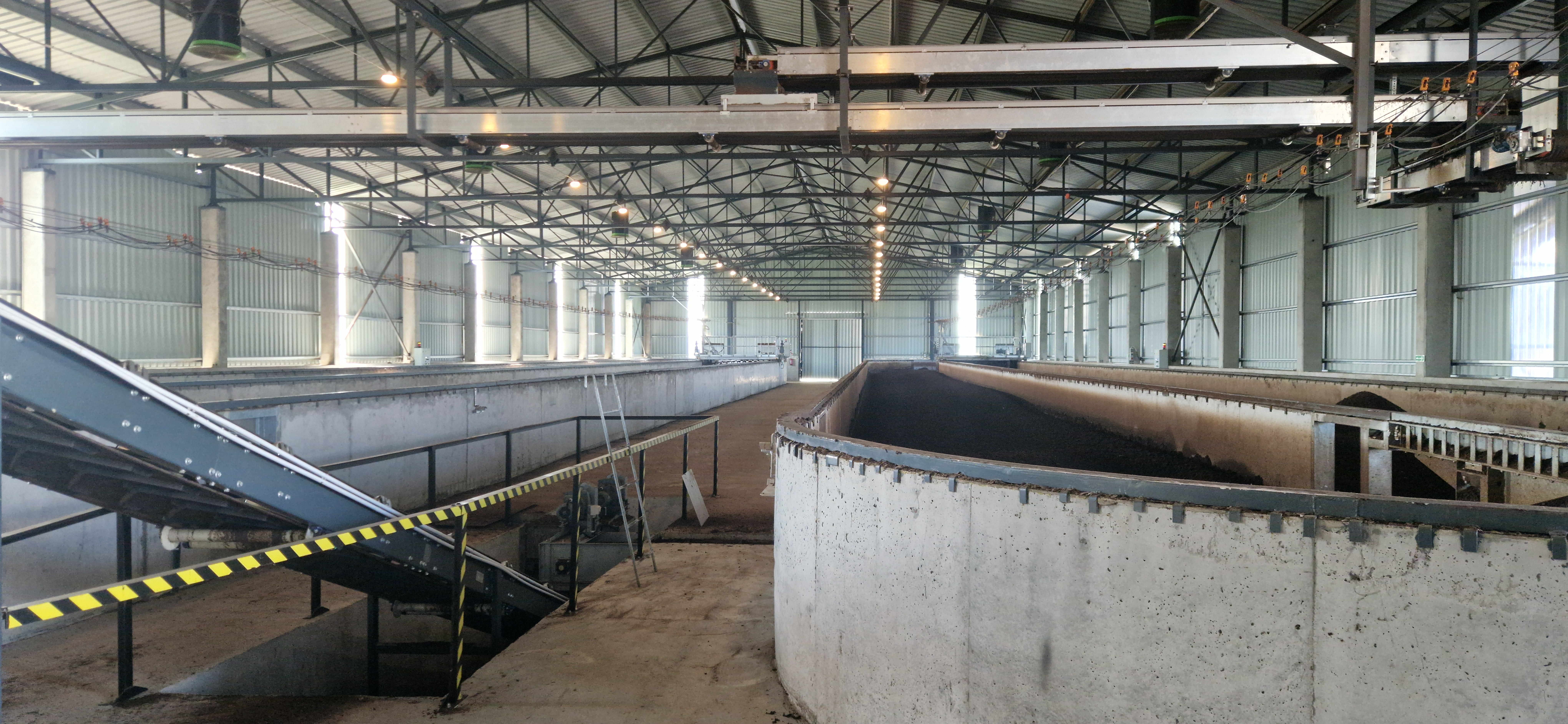 A Biofermentum fermentáló csarnoka